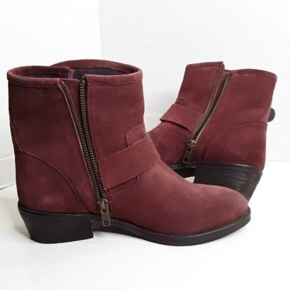 Seychelles Women's Ankle Boot size 7M Maroon Leather - Picture 6 of 11